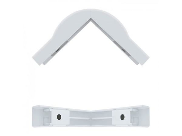 Qoltec Bending angle | 76 x 18mm - Yttervinkel for kabelkanal - hvit