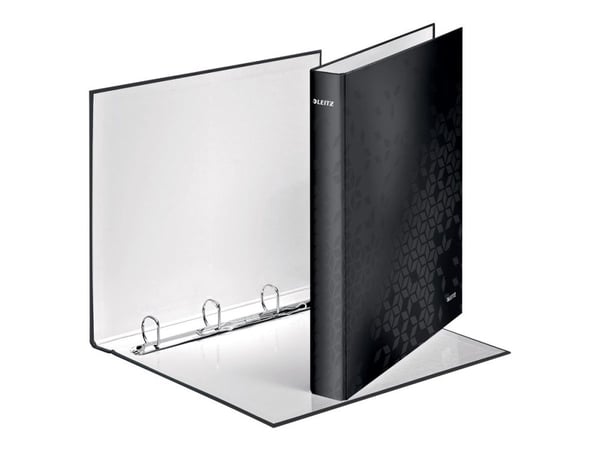 Leitz WOW - Ringperm - bokryggbredde: 40 mm - for A4 Maxi - kapasitet: 230 ark - svart