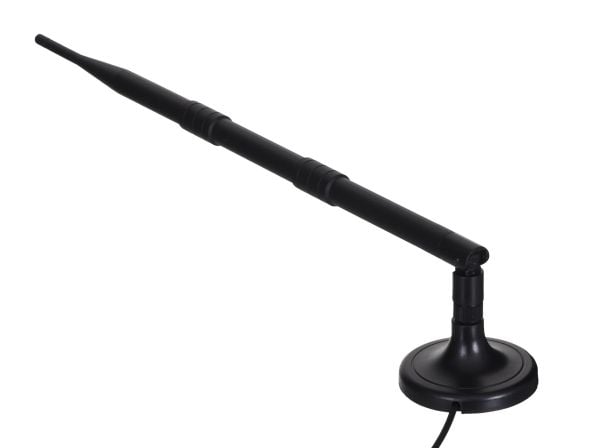 Savio AK-05, 12 dBi, 2.4 GHz, Rundtstrålende antenne, RP-SMA, 2 m