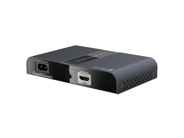 Techly IDATA EXTPL-380PR, 1920 x 1080 piksler, AV-mottaker, 300 m, Svart, HDCP