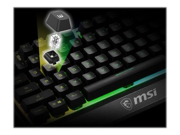 MSI Vigor GK30 - Näppäimistö - bagbelyst - USB - USA