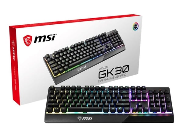 MSI Vigor GK30 - Tastatur - bakgrunnsbelyst - USB - USA