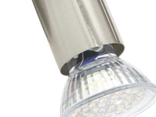 EGLO BUZZ-LED, 3 ampuller, GU10, 3000 K, IP20, Metallisk