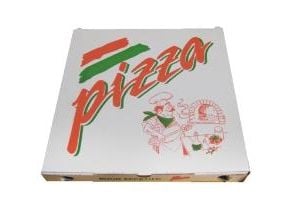 Pizzaboks 29x29x3 cm Treviso White Pizza Buon Appetito - (100 stk./kartong)
