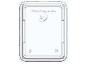 Muovikannet 227x178x22 mm PLA valmiina puukuitumassasta valmistettuihin lokeroihin, 270 kpl/krt