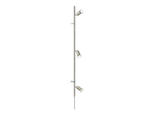 Eglo Mini - Lyskaster - LED-lyspære x 3 - GU10 - 3 W (ekvivalent 23 W) - varmt hvitt lys - 3000 K - børstet stål