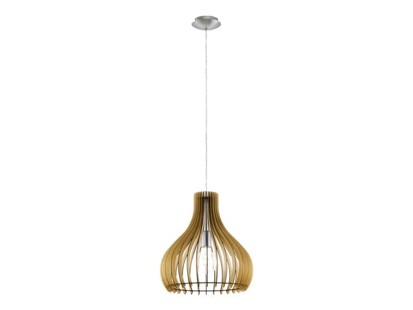 Eglo Tindori - Taklampe - 1 sokkel - E27 - lønn, satin-nikkel