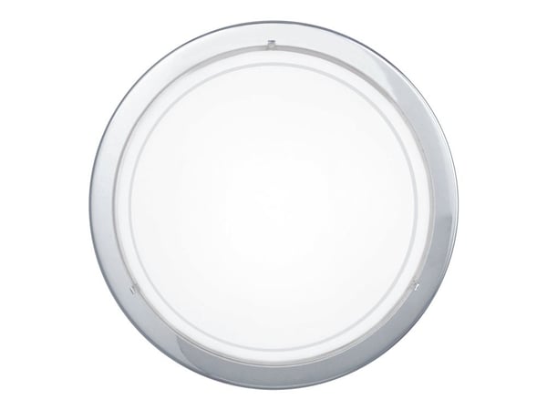 Eglo Planet 1 - Vegg/taklampe - 1 sokkel - E27 - hvit, blank, krom
