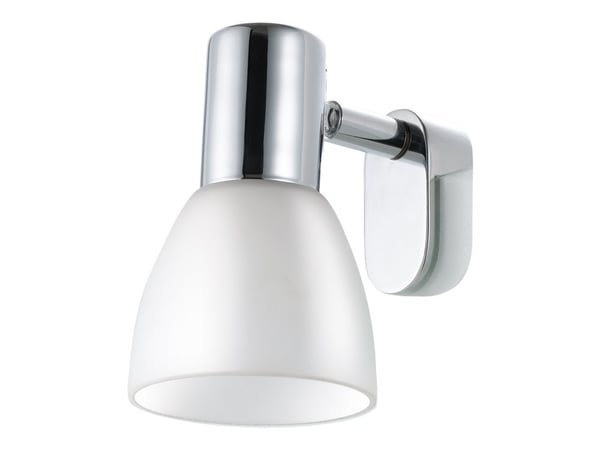 Eglo Sticker - Speillampe - 1 sokkel - E14 - krom, matte opal white