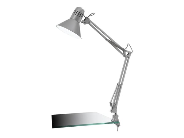 Eglo FIRMO - Skrivebordslampe - 1 sokkel - klemmemonterbar - E27 - sølv