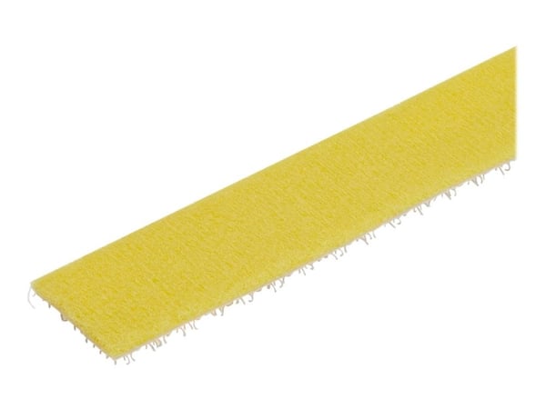 StarTech.com 100ft Hook and Loop Roll, Cut-to-Size Reusable Cable Ties, Bulk Industrial Wire Fastener Tape /Adjustable Fabric Wraps Yellowith Resua...