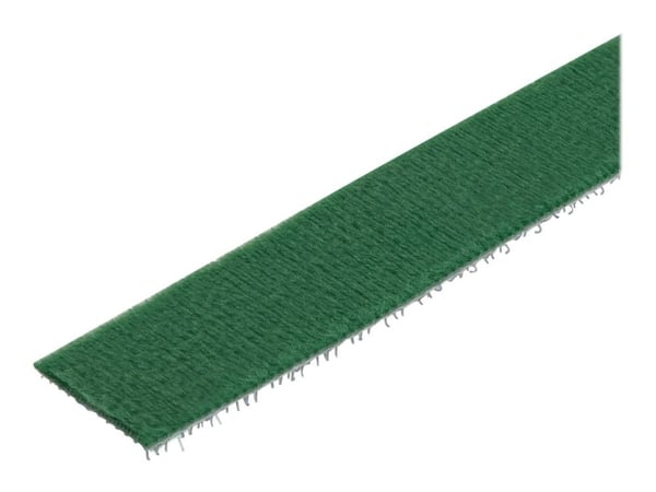 StarTech.com 25ft Hook and Loop Roll, Cut-to-Size Reusable Cable Ties, Bulk Industrial Wire Fastener Tape / Adjustable Fabric Wraps Green / Resuabl...