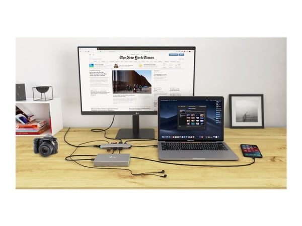 i-Tec USB-C Metal Nano Docking Station 4K HDMI LAN + Power Delivery - Dokkingstasjon - USB-C 3.1 - HDMI - 1GbE