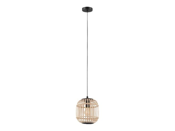 Eglo Bordesley - Hängande lampa - 1 uttag - E27 - svart, naturell