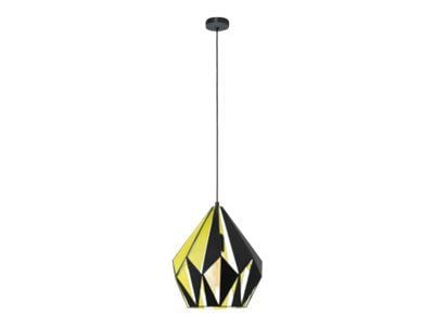 Eglo Carlton 1 - Hängande lampa - 1 uttag - E27 - svart, gul