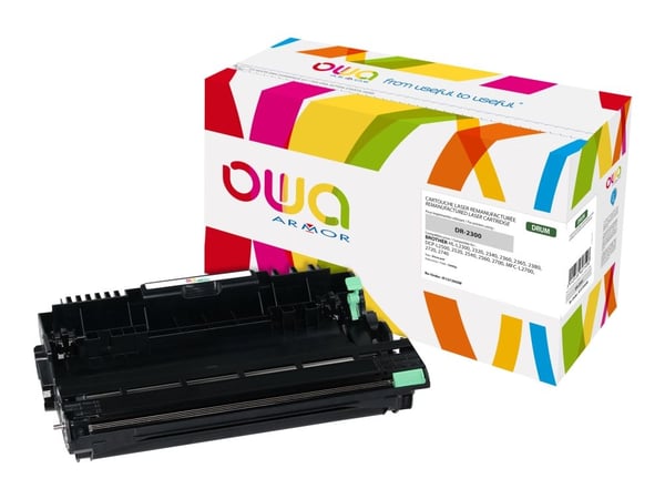 OWA - Svart - kompatibel - trommelsett (alternativ for: Brother DR2300) - for Brother DCP-L2500D, DCP-L2540DN, DCP-L2560DW, HL-L2360DN, HL-L2365DW,...