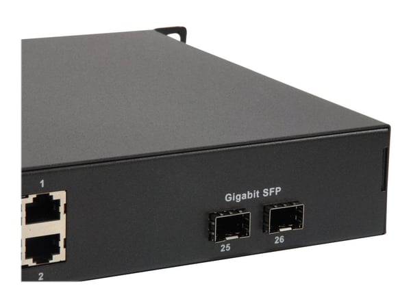 LevelOne FGP-2602W380 - Switch - 24 x 10/100 (PoE+) + 2 x Gigabit SFP - rackmonterbar - PoE+