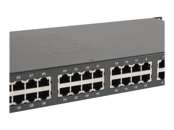 LevelOne FGP-3400W250 - Switch - 32 x 10/100 (PoE+) + 2 x 10/100/1000 - rackmonterbar, stasjonær - PoE+ (250 W)