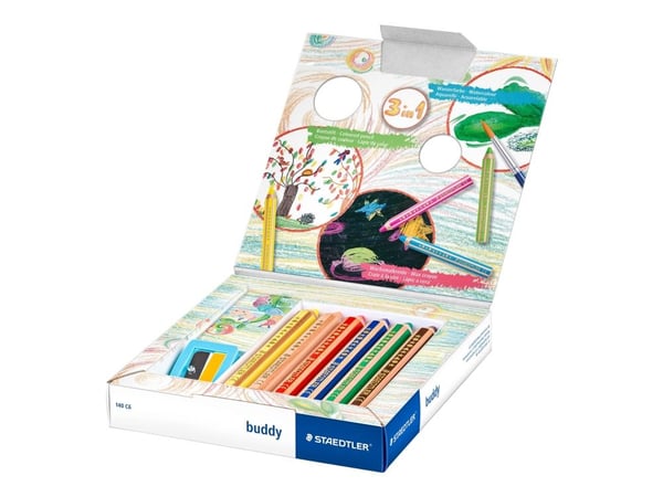Färgpenna Staedtler Buddy Chunky 3-in-1 (6 st.)