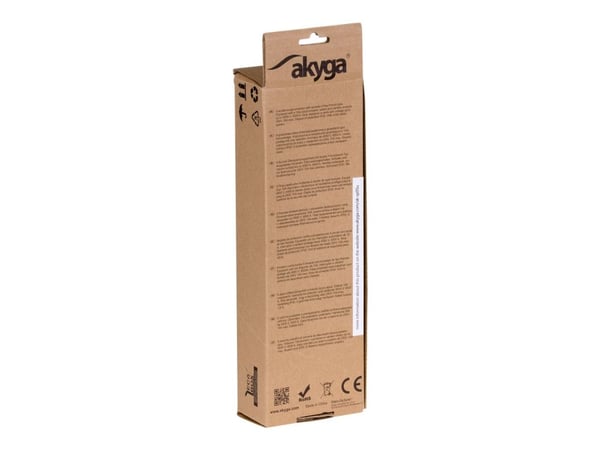 Akyga AK-SP-05U - Overspenningsavleder - 2500 watt - utgangskontakter: 5 - 1.5 m kabel - svart
