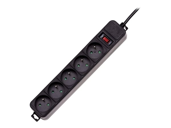 Akyga AK-SP-05B, 150 J, 5 AC-pistorasia(a), 250 V, 10 A, 2500 W, 4500 A