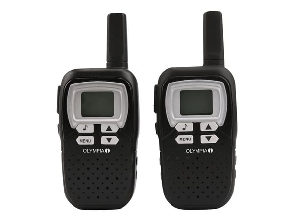 Olympia 1208 - Bærbar - toveis radio - PMR - 446.00625 - 446.09375 MHz - 8 kanalers - svart (en pakke 2)