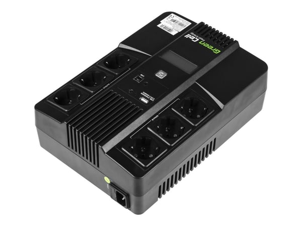 Green Cell AiO - UPS - AC 220/230/240 V - 360 watt - 600 VA - 7 Ah - USB - utgangskontakter: 6
