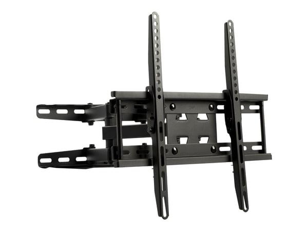 ART ADUX150 - Konsol - justerbar dubbel arm med fullt rörelseområde - för LCD-TV - metall - svart - skärmstorlek: 23"-60" - väggmonterbar