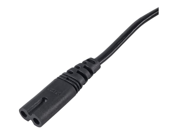 Akyga Pro Series Eight - Strömkabel - Eurokontakt till power IEC 60320 C7 - 250 V - 2.5 A - 3 m - svart