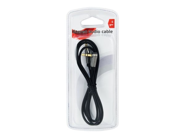 Cablexpert - Lydkabel - mini-phone stereo 3.5 mm hann til mini-phone stereo 3.5 mm hann høyrevinklet - 1 m
