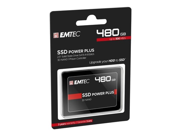 EMTEC X150 Power Plus 3D NAND - SSD - 480 GB - intern - 2.5" - SATA 6Gb/s