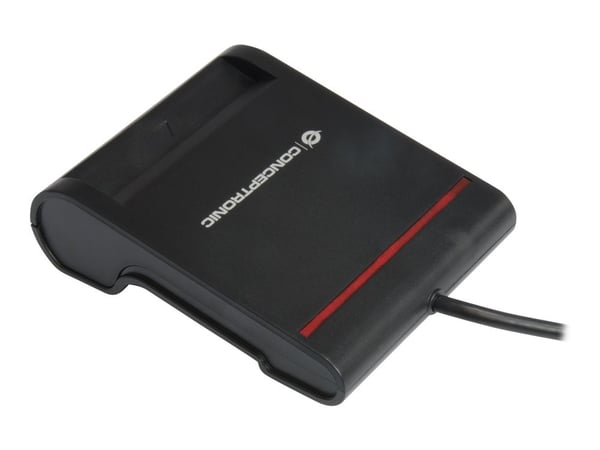 Conceptronic SCR01B - SMART-kortläsare - USB 2.0 - svart