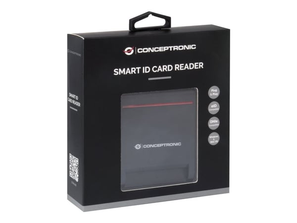 Conceptronic SCR01B - SMART-kortläsare - USB 2.0 - svart