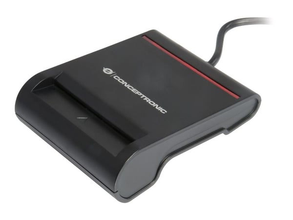 Conceptronic SCR01B - SMART-kortläsare - USB 2.0 - svart