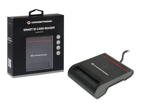 Conceptronic SCR01B - SMART-kortläsare - USB 2.0 - svart