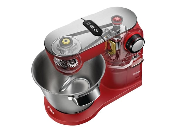Bosch MUM9A66R00, 5,5 L, Punainen, Hopea, Rotaatio, CE, VDE, Ruostumaton teräs, Metalli