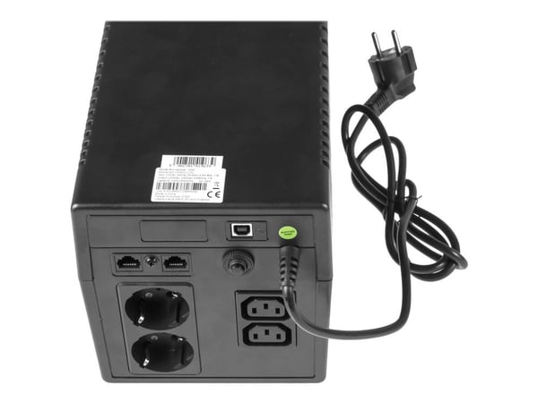 Green Cell Micropower 1000VA - UPS - AC 220/230/240 V - 600 watt - 1000 VA - 7 Ah - USB - utgangskontakter: 4