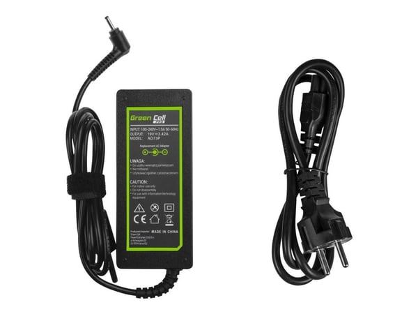 Green Cell PRO - Strømadapter - AC - 65 watt - svart - for Acer Aspire S7