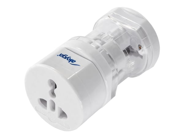 Akyga AK-AD-61 - Strømkontaktadaptersett - 110-240 V - 10 A - hvit