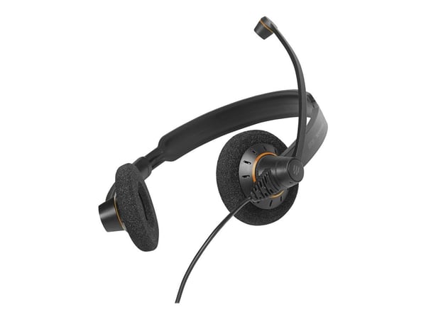EPOS IMPACT SC 60 USB ML - Hodesett - on-ear - kablet - USB - svart med oransje fargefremhevinger
