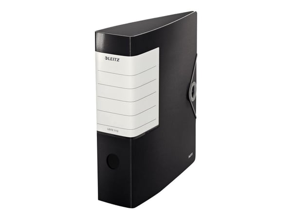 Leitz Qualitäts-Ordner, A4, Solumuovi, Musta, 500 arkkia, 80 g/m², 82 mm