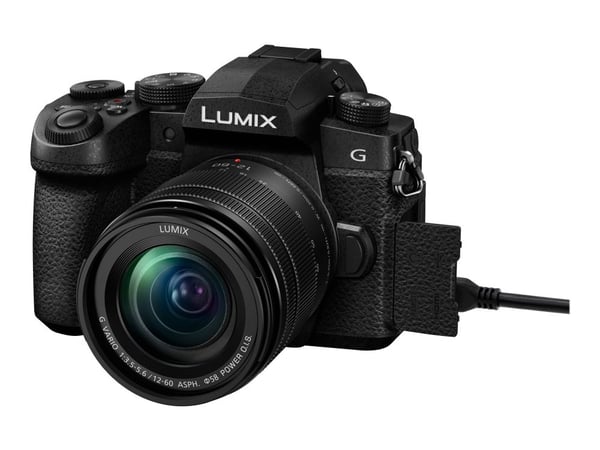 Panasonic G90 + 12-60mm, 20,3 MP, 3840 x 2160 pikseliä, Live MOS, 4K Ultra HD, Kosketusnäyttö, Musta