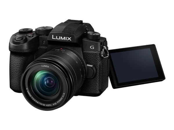 Panasonic G90 + 12-60mm, 20,3 MP, 3840 x 2160 pikseliä, Live MOS, 4K Ultra HD, Kosketusnäyttö, Musta