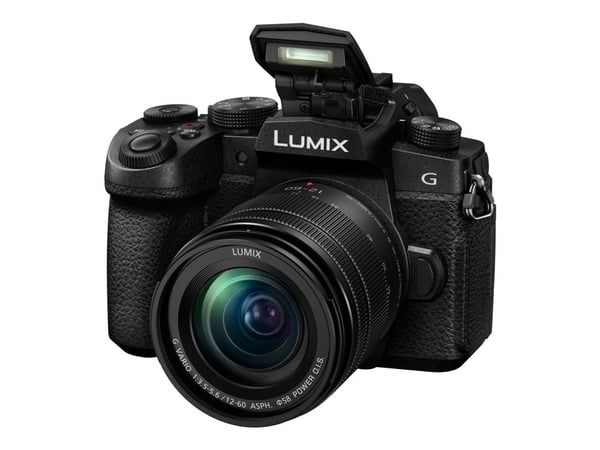 Panasonic G90 + 12-60mm, 20,3 MP, 3840 x 2160 pikseliä, Live MOS, 4K Ultra HD, Kosketusnäyttö, Musta