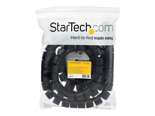 StarTech.com 2,5 m (8,2 fot) kabelhanteringshylsa - 1,8" diameter - expanderbar organisation för spiralsladdar med verktyg för kabelmatning (CMSCOI...