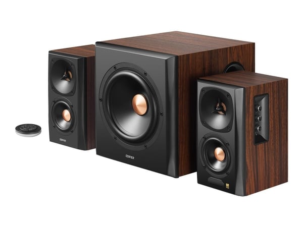 Edifier S360DB - Högtalarsystem - för persondator - 2.1-kanals - trådlös - Bluetooth - 155 Watt (Total)