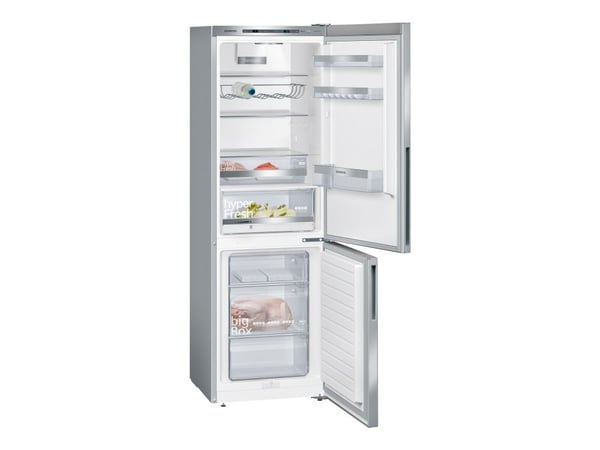 Siemens iQ500 KG36EALCA - Kjøleskap/fryser - bunnfryser - bredde: 60 cm - dybde: 65 cm - høyde: 186 cm - 308 liter - Klasse C - rustfritt stål-stil