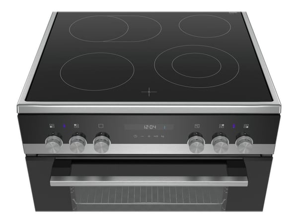 Siemens iQ500 HK9S5A240 - Komfyr - frittstående - bredde: 60 cm - dybde: 60 cm - høyde: 85 cm - med selvrens - rustfritt stål