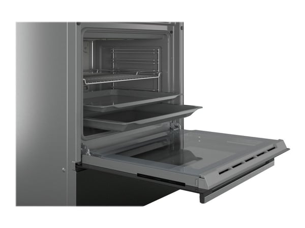Siemens iQ500 HK9S5A240 - Komfyr - frittstående - bredde: 60 cm - dybde: 60 cm - høyde: 85 cm - med selvrens - rustfritt stål