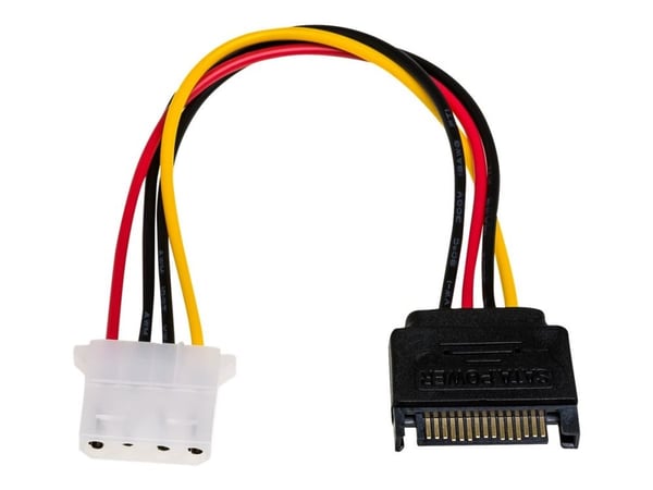 Akyga AK-CA-11 - Strømadapter - 4-pin intern strøm (hunn) til SATA-strøm (hann) - 15 cm